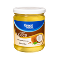 Aceite Comestible Puro de Coco Great Value 420ml