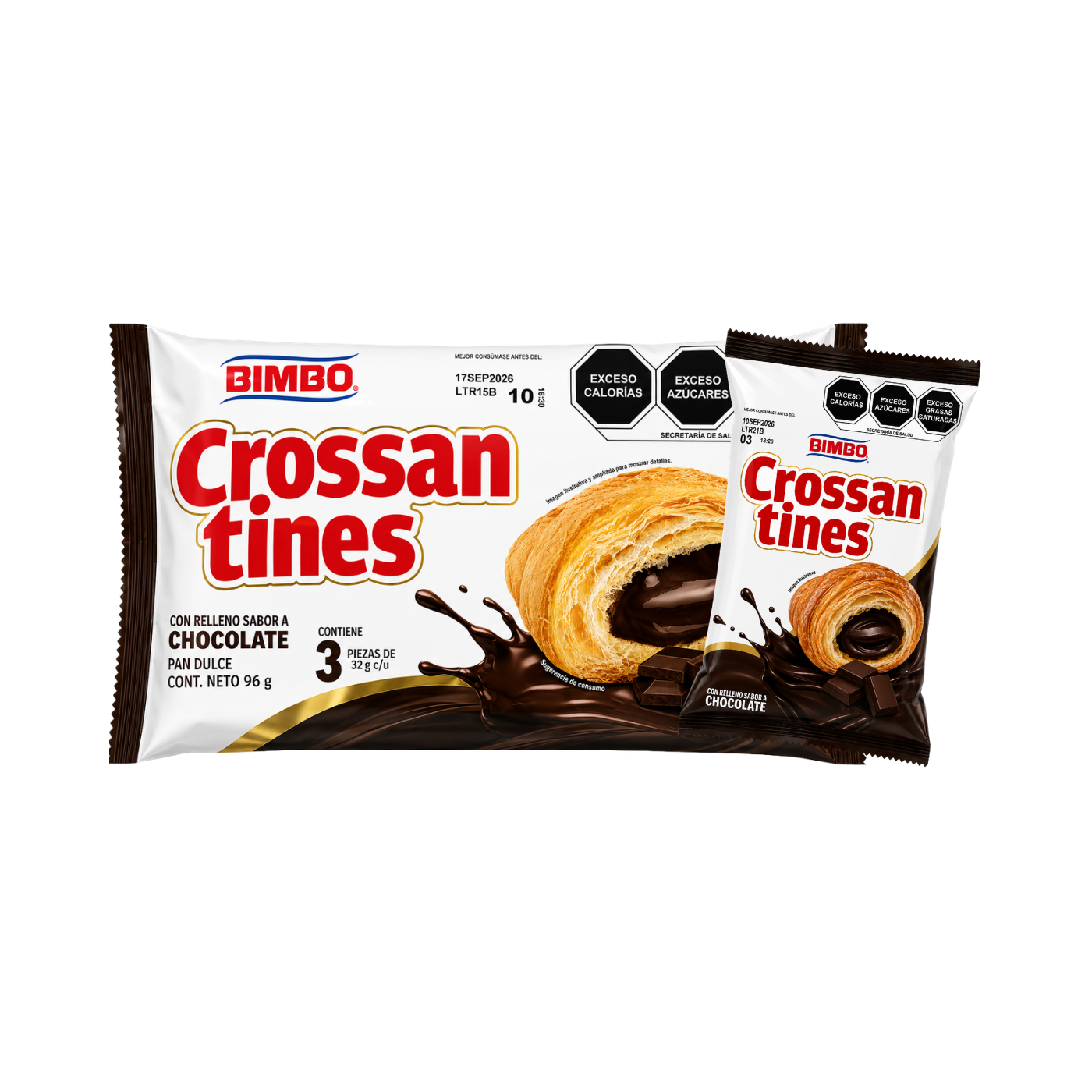Bimbo Crossantines Relleno de Chocolate