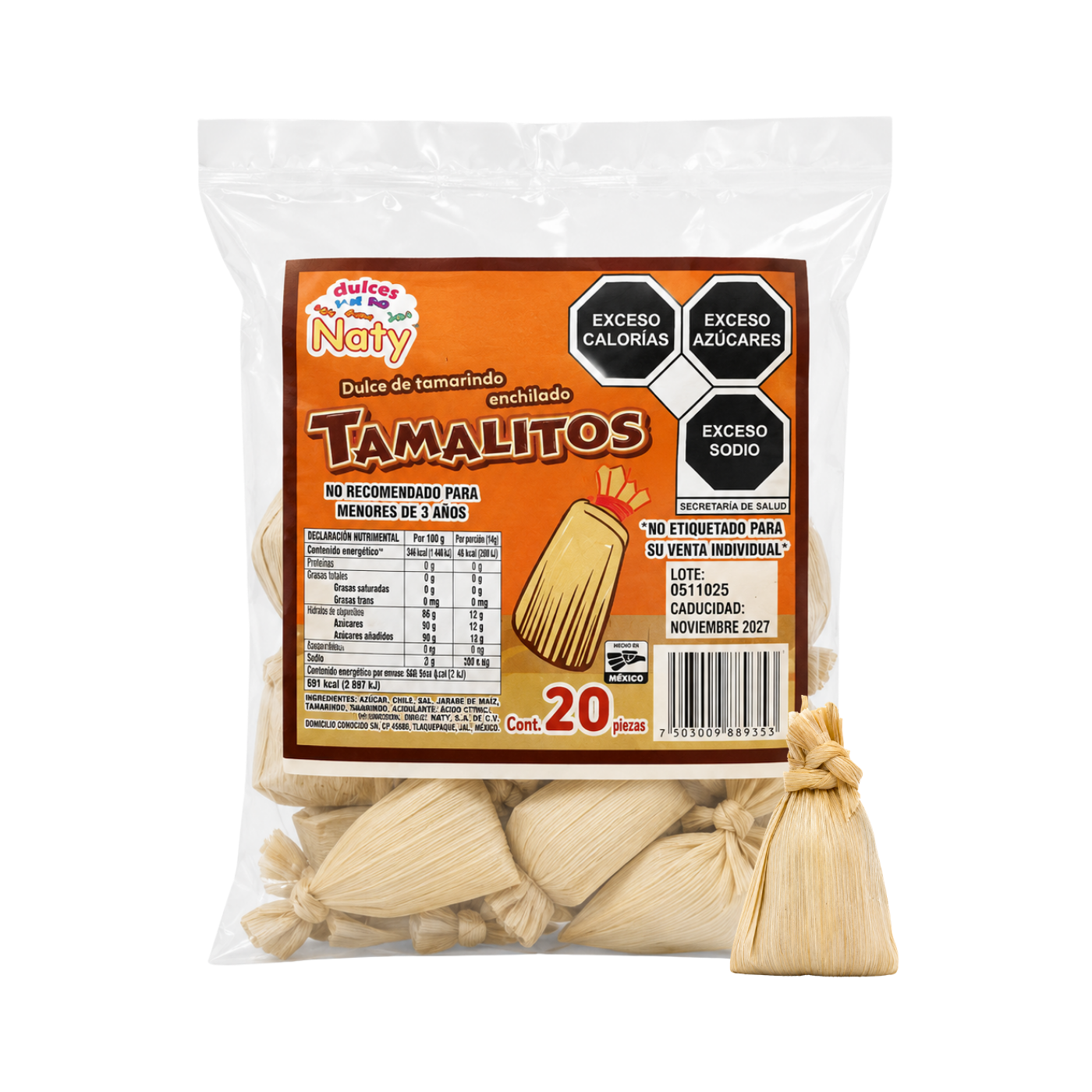 Tamalitos de Tamarindo Enchilado