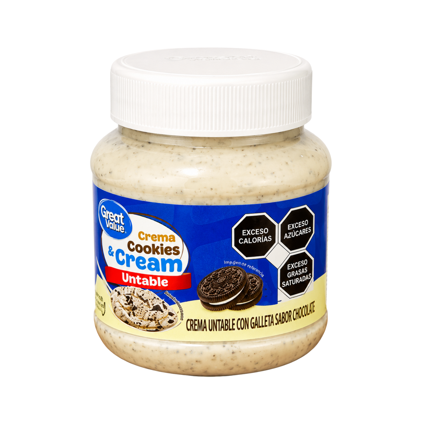Crema Untable Cookies & Cream Great Value 375g