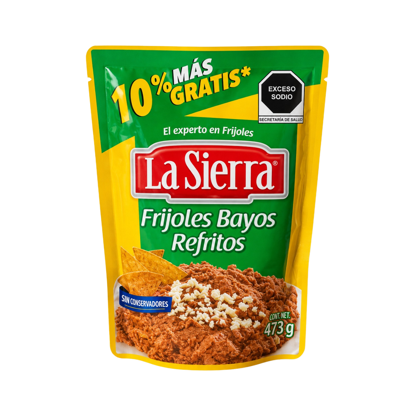 La Sierra Frijoles Bayos Refritos 473g