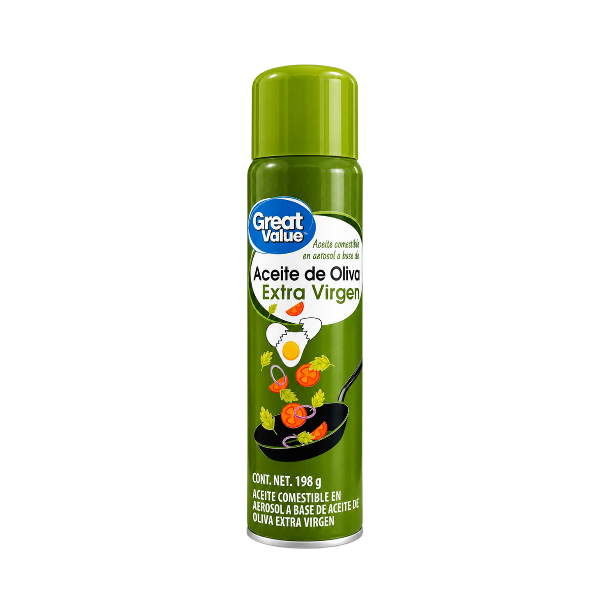 Aceite de Oliva Extra Virgen en Aerosol Great Value 198g