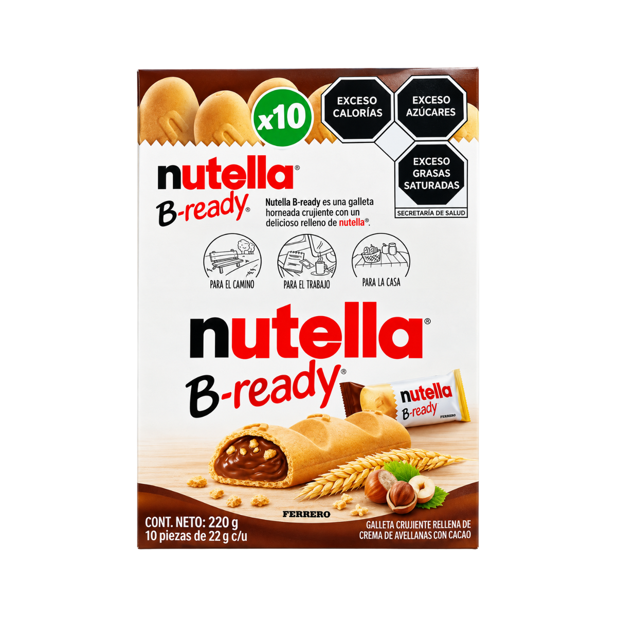 Galleta Crujiente Rellena de Nutella B-ready