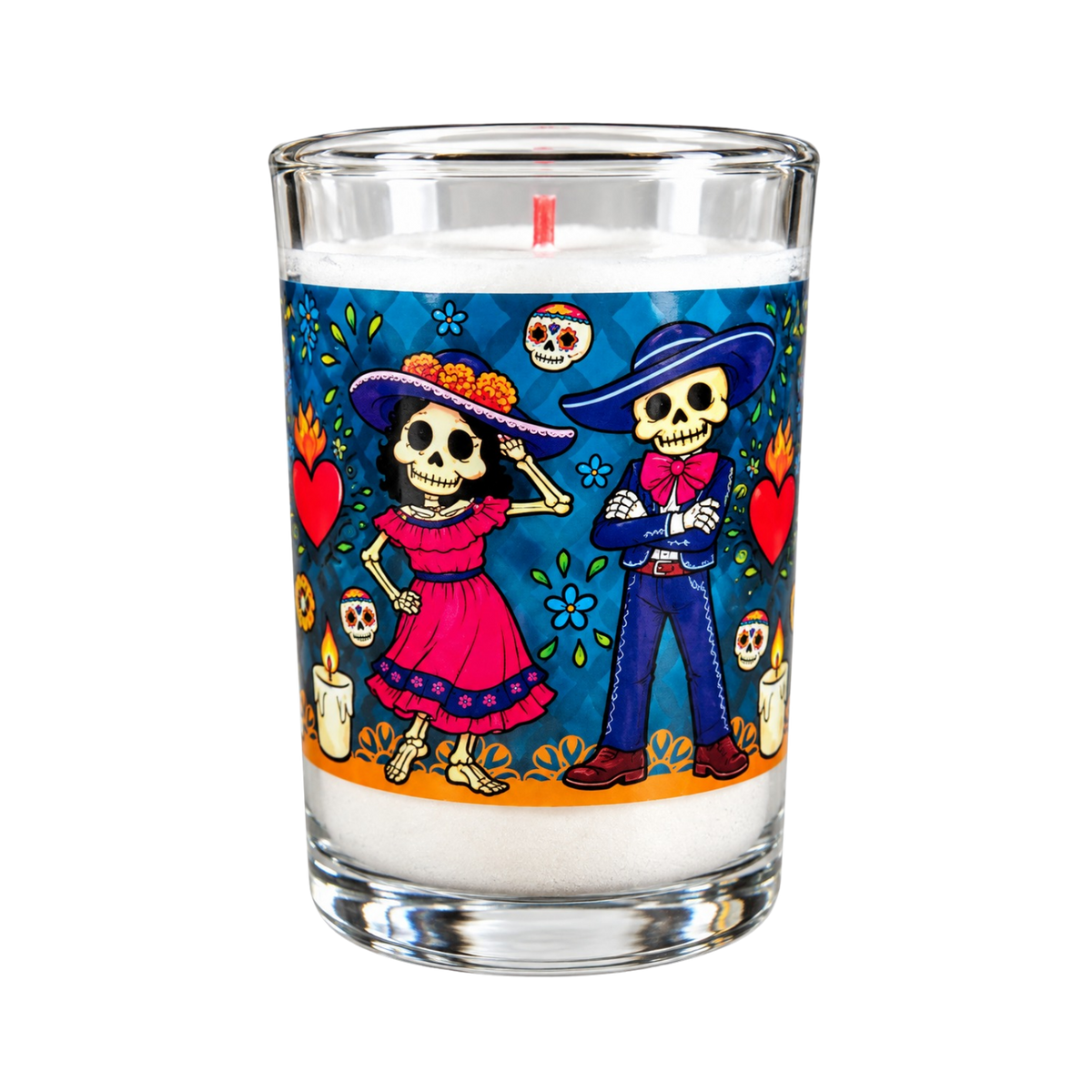 Veladora Día de Muertos Aurrera