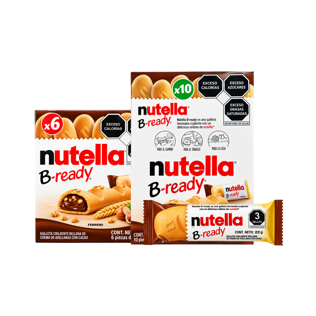 Galleta Crujiente Rellena de Nutella B-ready